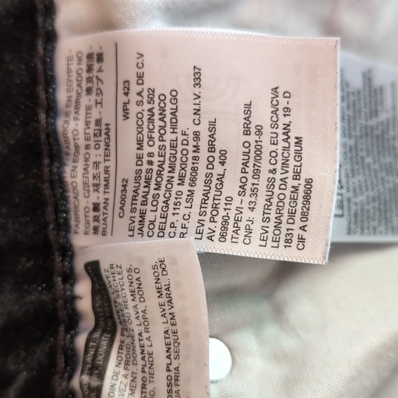 Men's Levi's Sz 40/32 505 Vintage Red Tab, Black Relaxed Fit Jeans - Picture 7 of 9